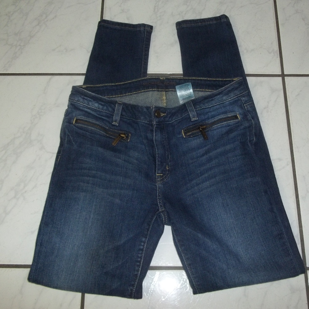 Michael Kors Denim Skinny Jeans Sz 6 Pre-owned